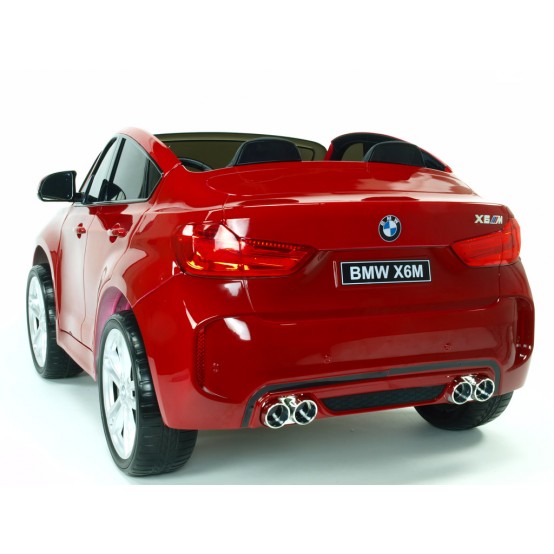 BMW X6 M dvoumístné, s 2.4G D.O., elektrickou brzdou, AUX a USB, vínové lakované