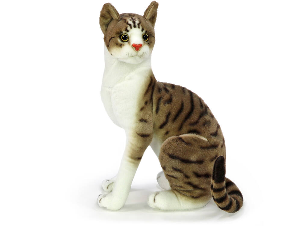 Plyšová kočka evropská sedící 46 cm