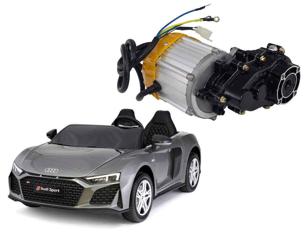 Dětské elektrické autíčko andos Audi R8 Spyder Pro - náhradní bezkartáčový motor 24V/200W s diferenciálem pro pohon kol