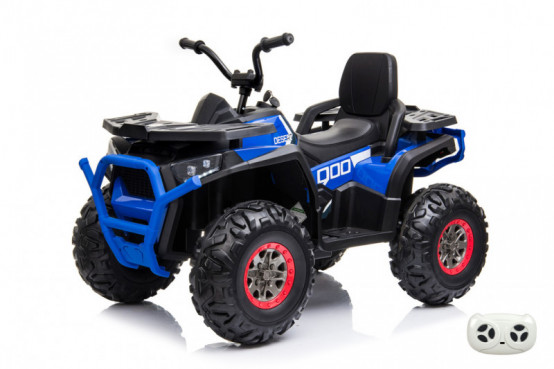 Dětská elektrická čtyřkolka X-MAX 607 s 2.4G ovladačem, MODRÁ bez povrchové úpravy (sestavené)